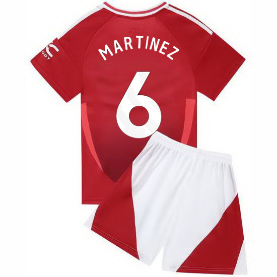 24/25 Lisandro Martinez #6 Red Home Youth Soccer Jersey