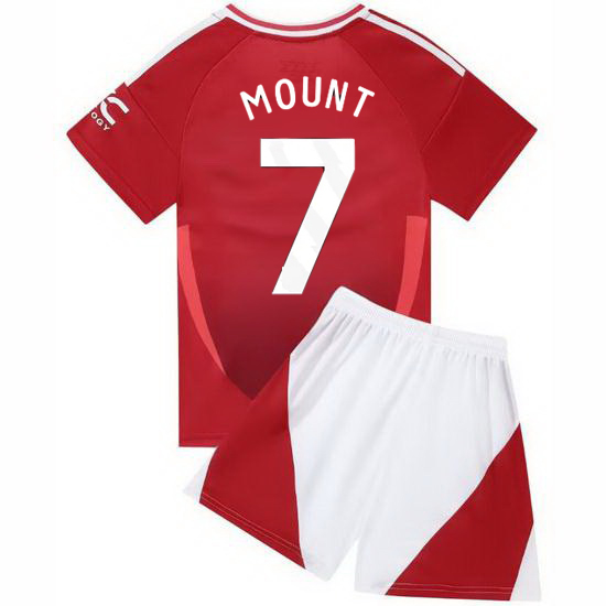 24/25 Mason Mount #7 Red Home Youth Soccer Jersey