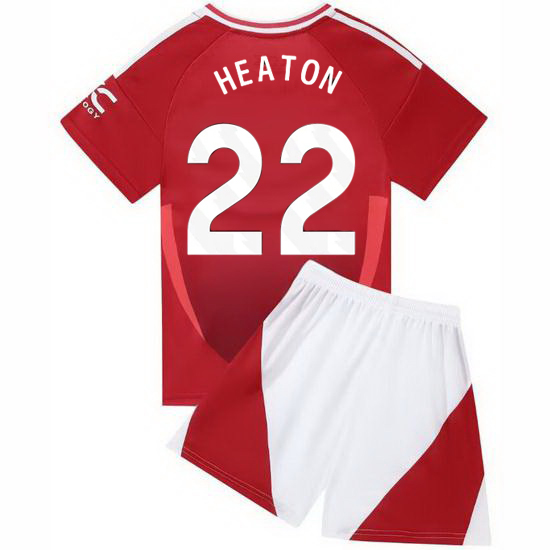 24/25 Tom Heaton #22 Red Home Youth Soccer Jersey