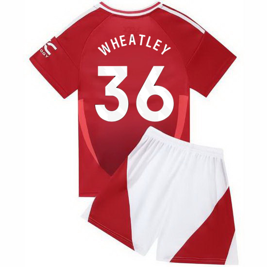 24/25 Ethan Wheatley #36 Red Home Youth Soccer Jersey