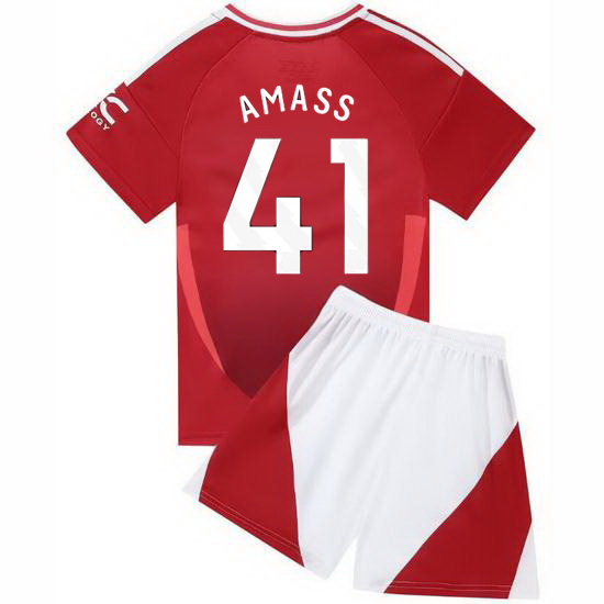 24/25 Harry Amass #41 Red Home Youth Soccer Jersey