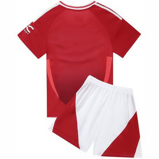 24/25 Blank Casual Red Home Youth Soccer Jersey