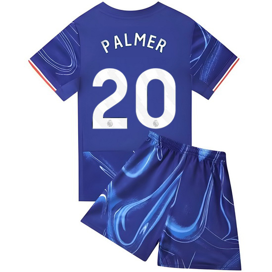 24/25 Cole Palmer #20 Blue Home Youth Soccer Jersey