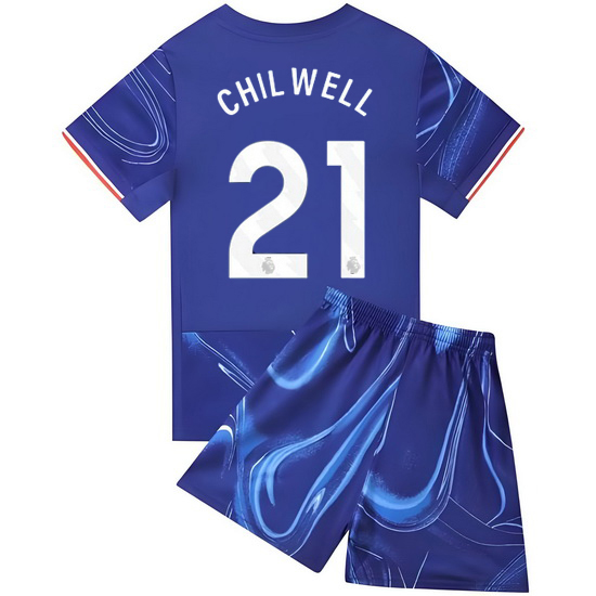 24/25 Ben Chilwell #21 Blue Home Youth Soccer Jersey