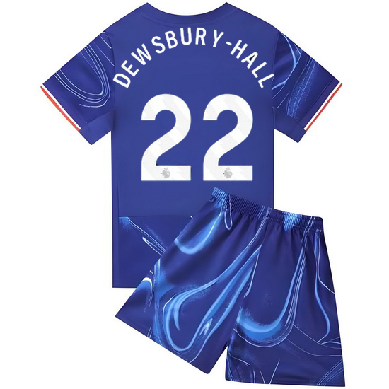 24/25 Kiernan Dewsbury-Hall #22 Blue Home Youth Soccer Jersey