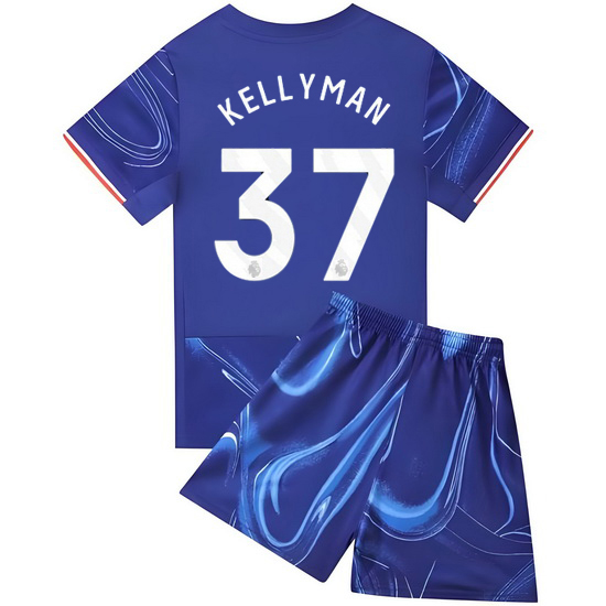 24/25 Omari Kellyman #37 Blue Home Youth Soccer Jersey