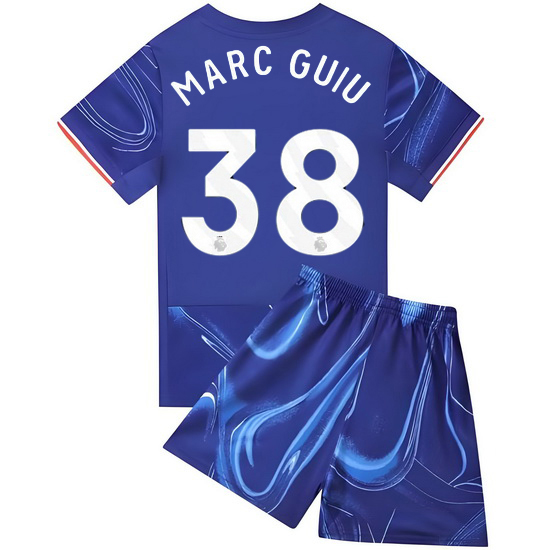 24/25 Marc Guiu #38 Blue Home Youth Soccer Jersey