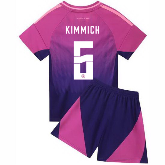 2024 Joshua Kimmich Germany #6 Pink Away Youth Soccer Jersey