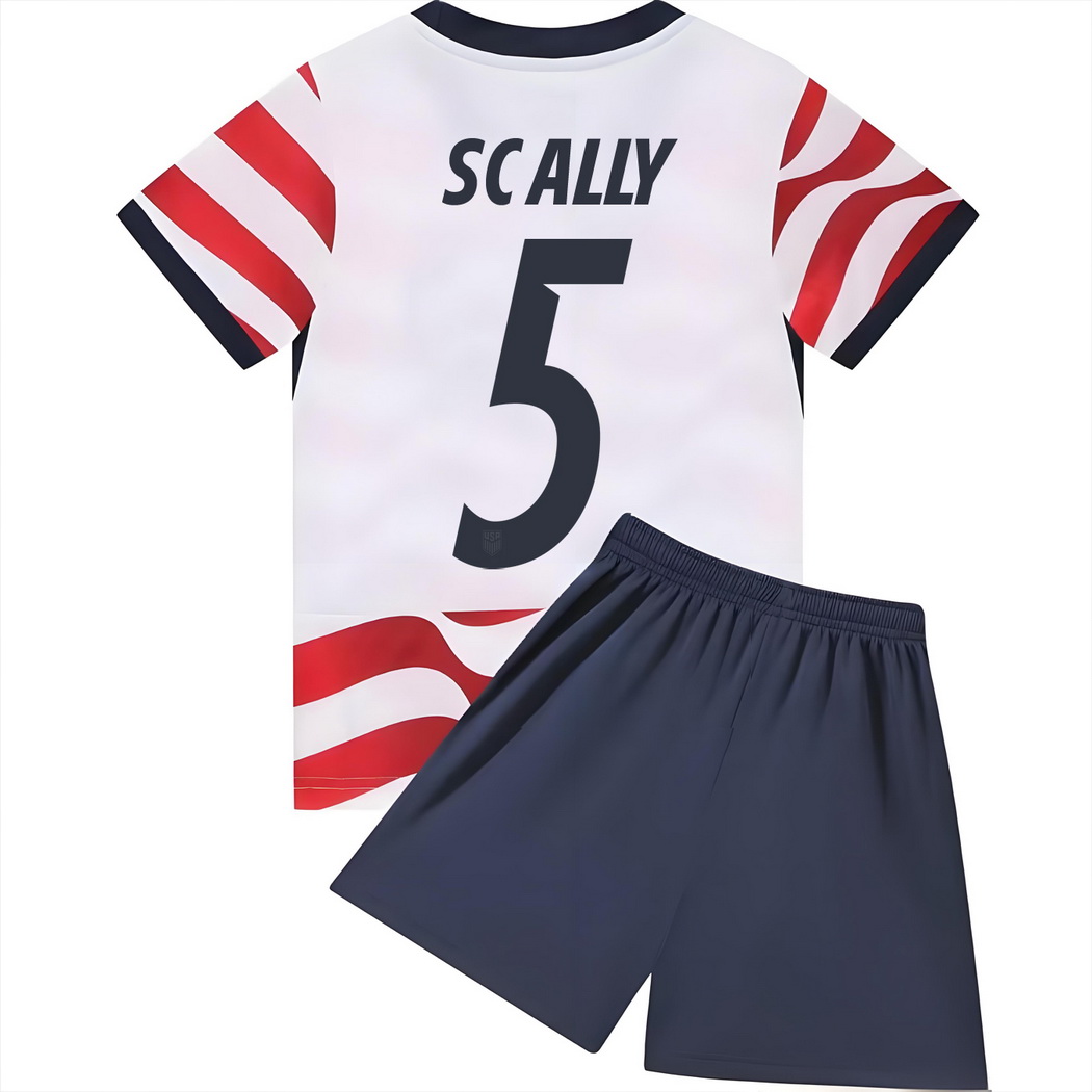 2026 Joe Scally USA #5 Home Youth Soccer Jersey