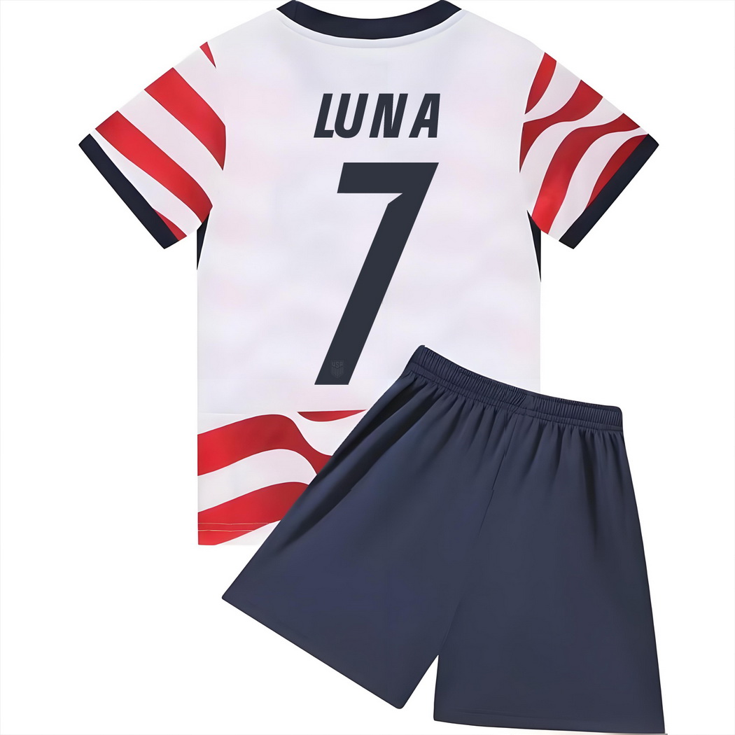 2026 Diego Luna USA #7 Home Youth Soccer Jersey
