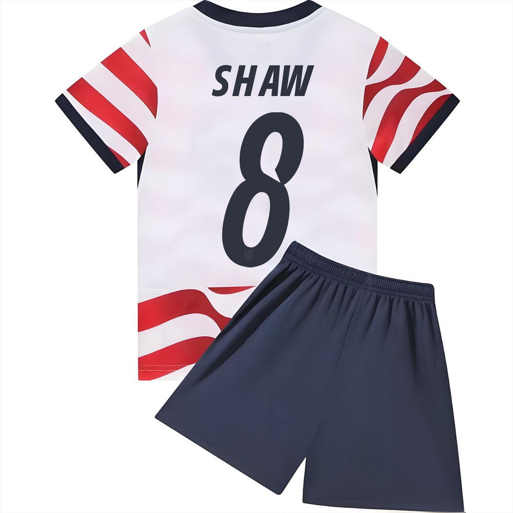 2026 Jaedyn Shaw USA #8 Home Youth Soccer Jersey