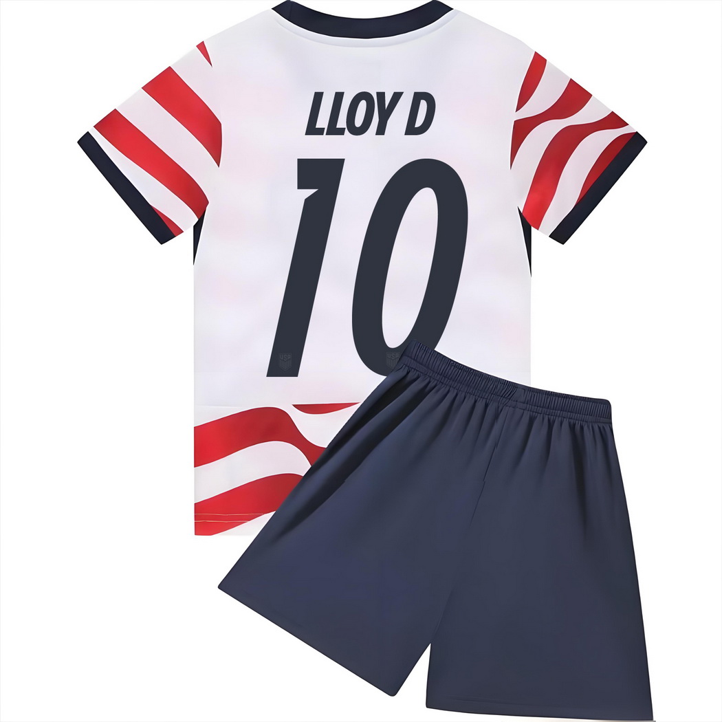 2026 Carli Lloyd USA #10 Home Youth Soccer Jersey