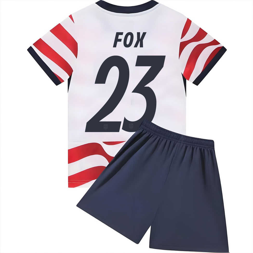 2026 Emily Fox USA #23 Home Youth Soccer Jersey