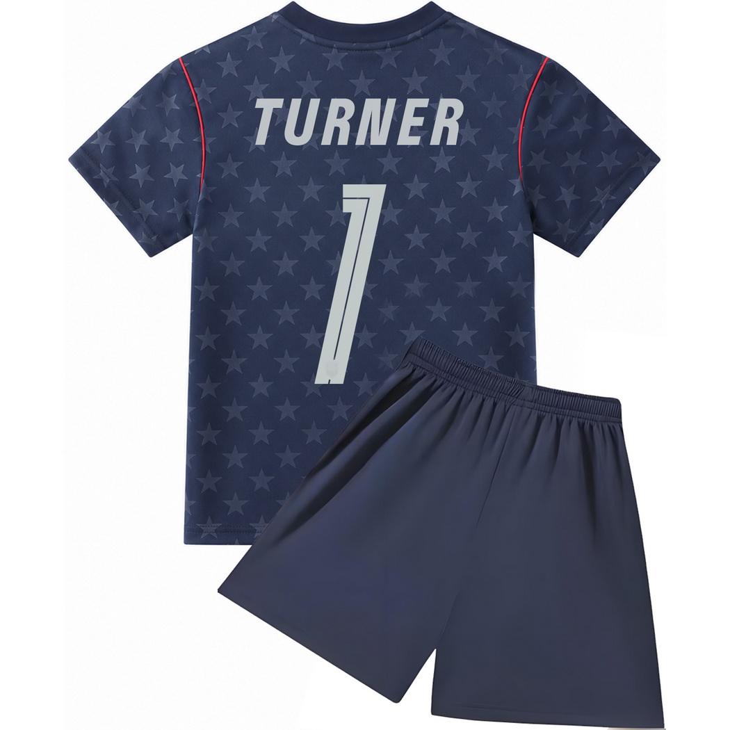26/27 Matt Turner USA #1 Away Youth Soccer Jersey