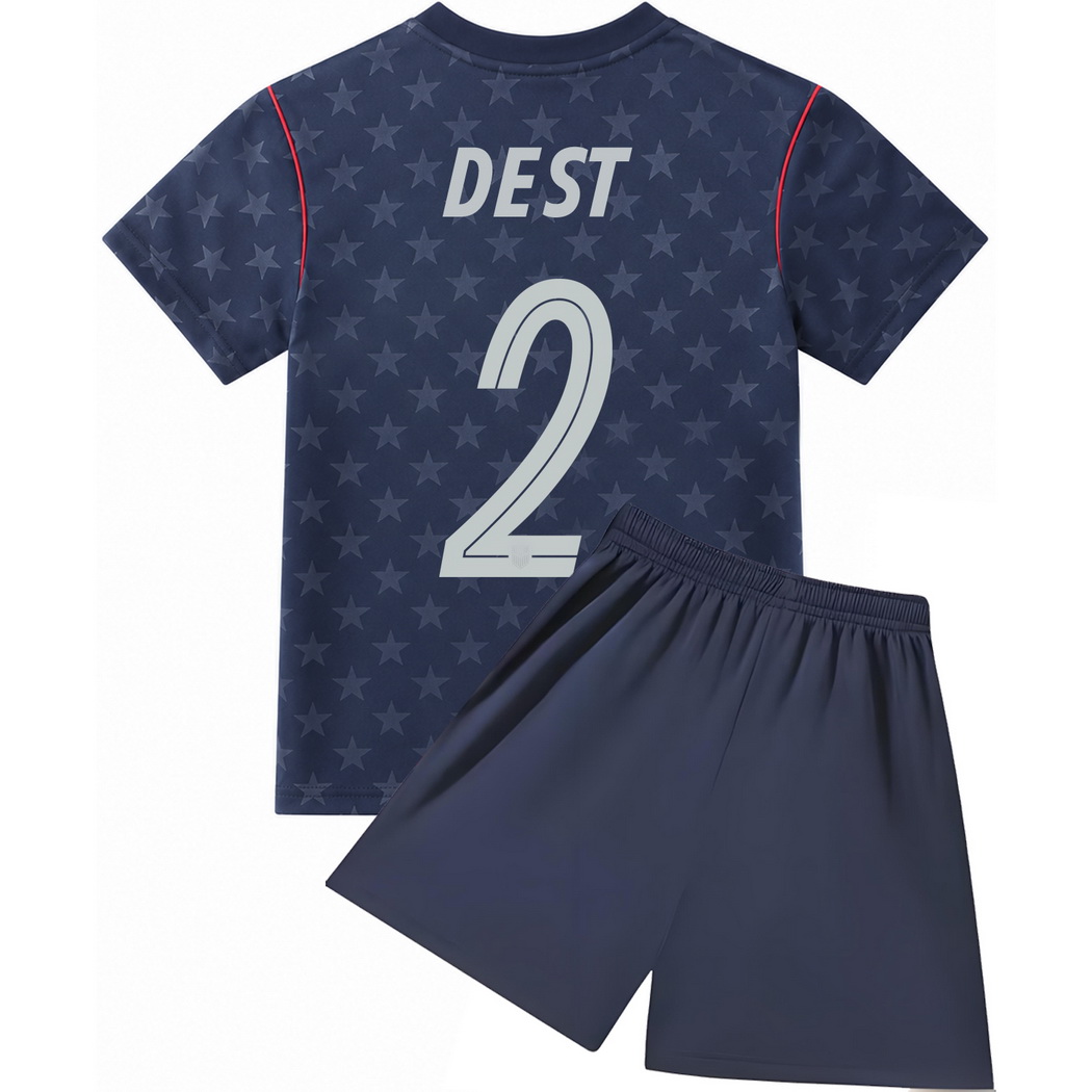 26/27 Sergino Dest USA #2 Away Youth Soccer Jersey