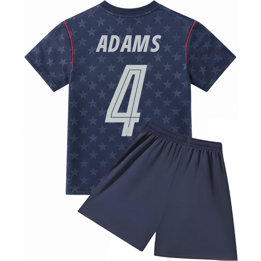 26/27 Tyler Adams USA #4 Away Youth Soccer Jersey