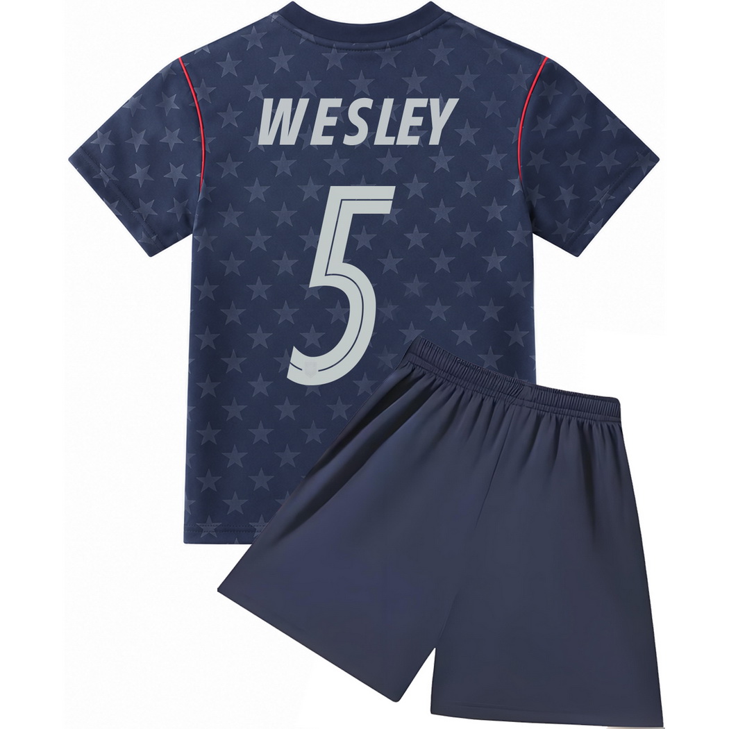 26/27 Kennedy Wesley USA #5 Away Youth Soccer Jersey