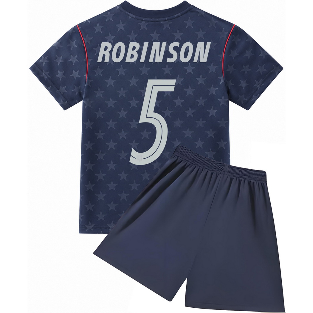 26/27 Antonee Robinson USA #5 Away Youth Soccer Jersey