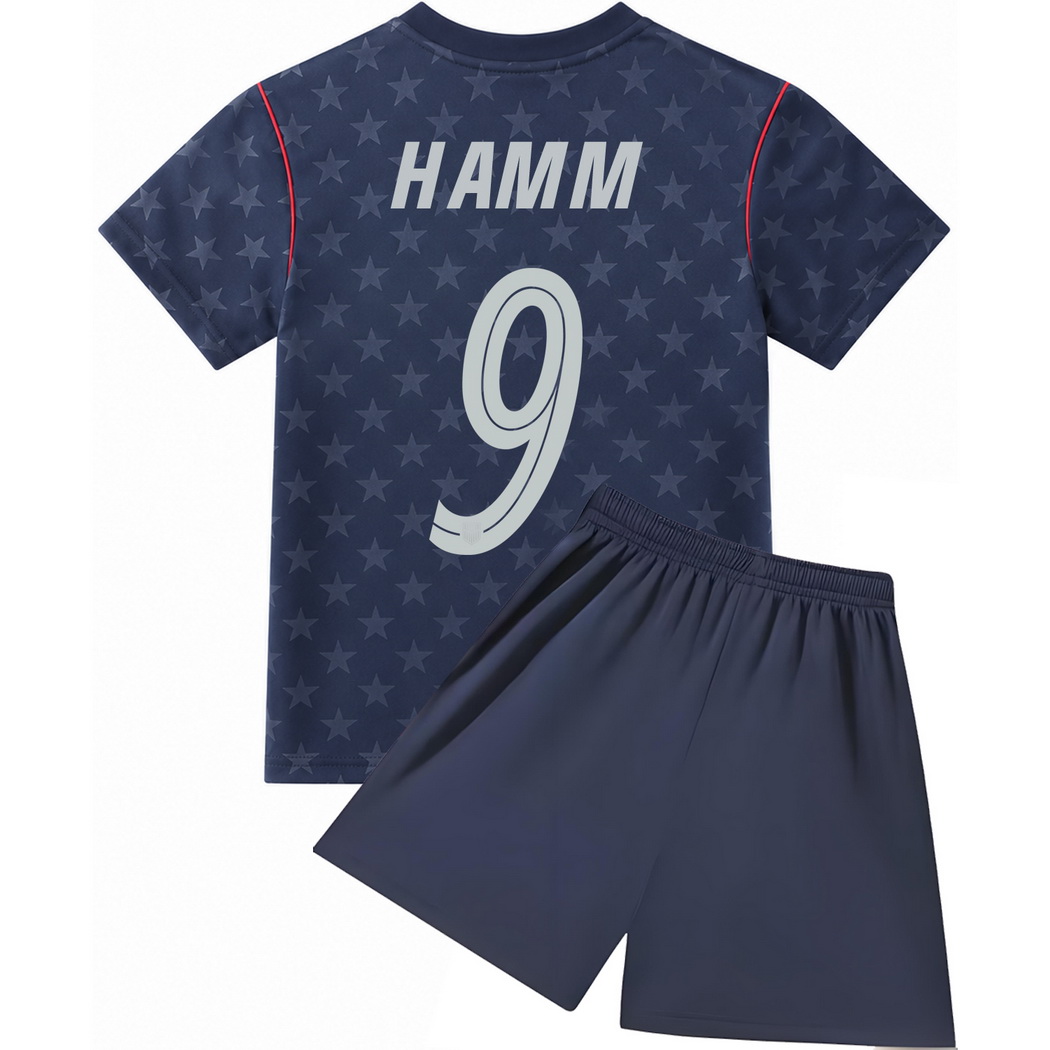 26/27 Mia Hamm USA #9 Away Youth Soccer Jersey