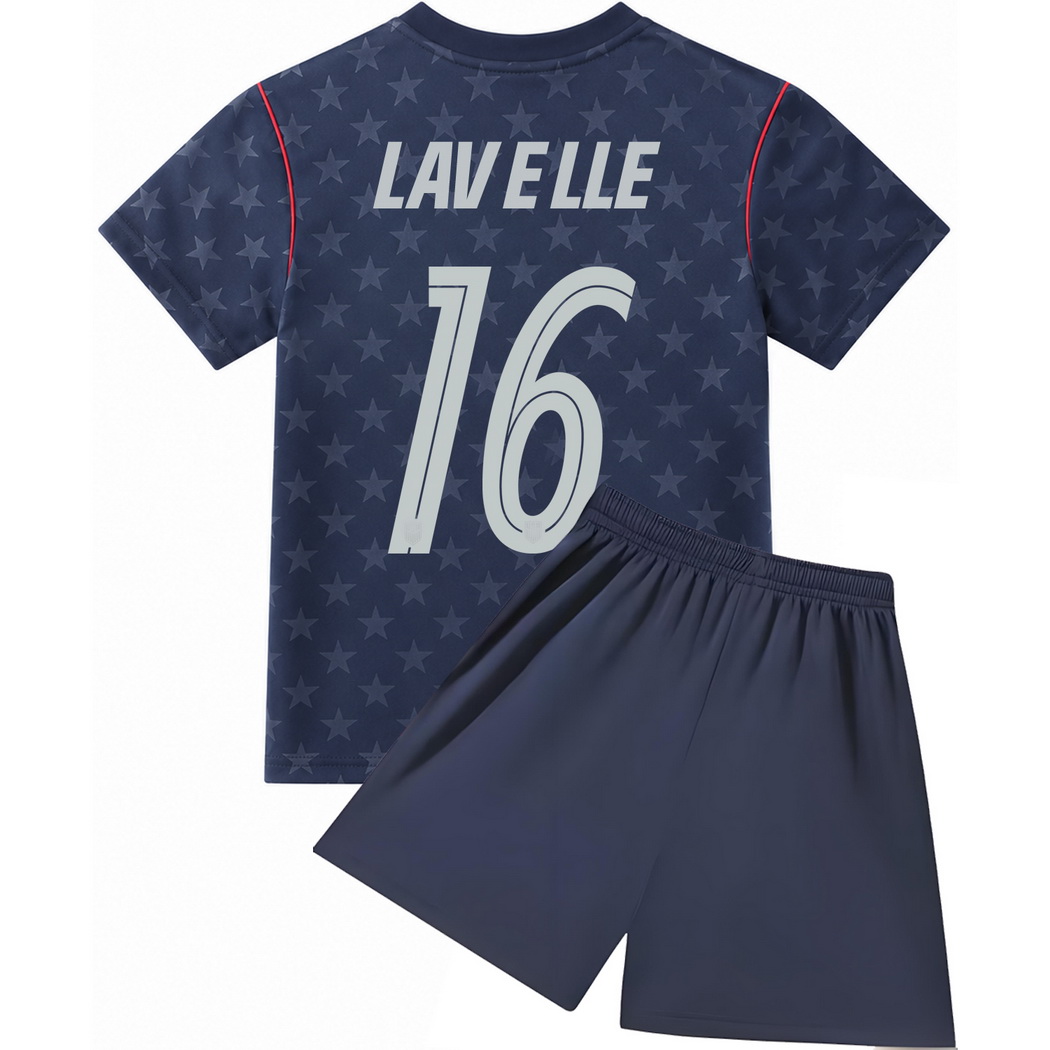 26/27 Rose Lavelle USA #16 Away Youth Soccer Jersey