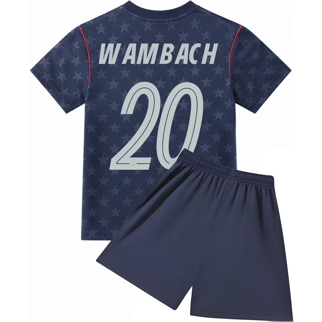 26/27 Abby Wambach USA #20 Away Youth Soccer Jersey