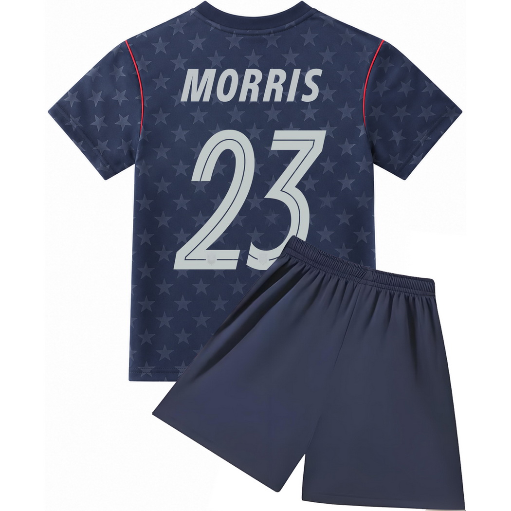 26/27 Aidan Morris USA #23 Away Youth Soccer Jersey