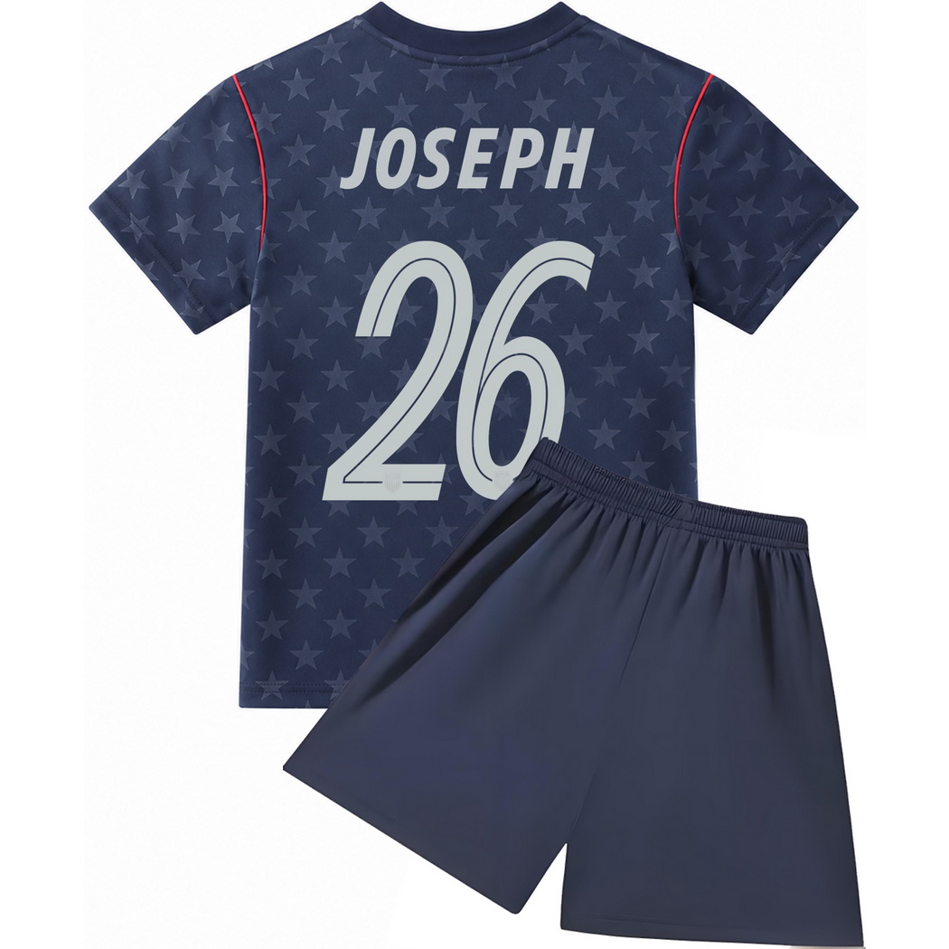 26/27 Jameese Joseph USA #26 Away Youth Soccer Jersey