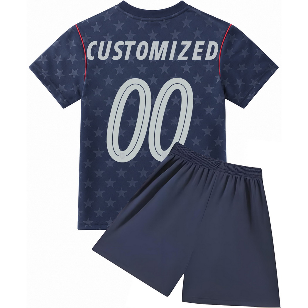 26/27 Customized USA #00 Away Youth Soccer Jersey