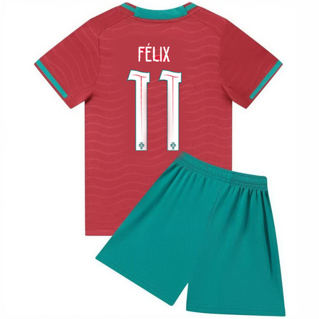 2026 Joao Felix Portugal #11 Home Youth Soccer Jersey
