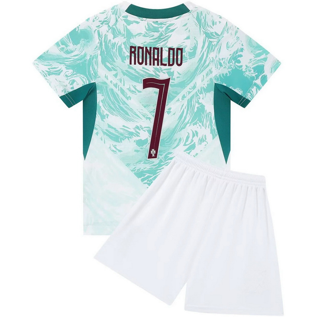 26/27 Cristiano Ronaldo Portugal #7 Away Youth Soccer Jersey