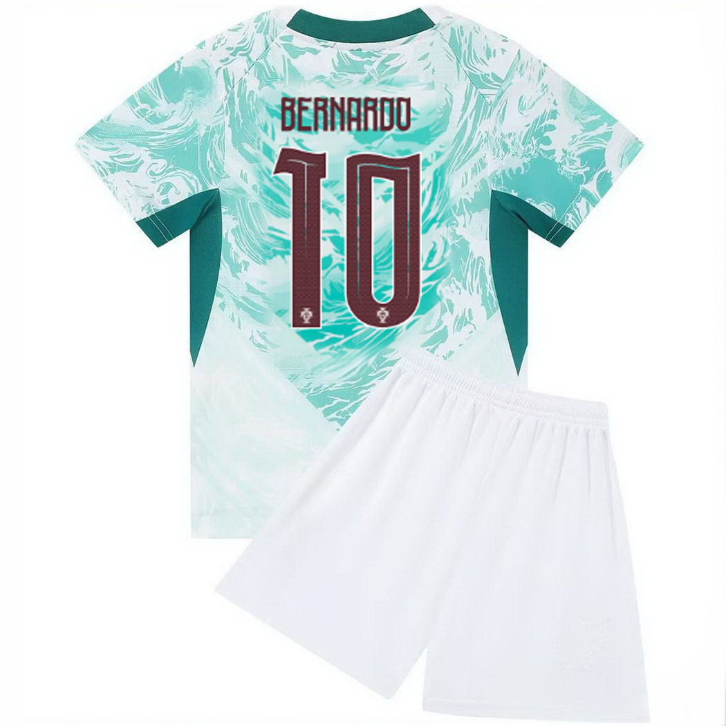 26/27 Bernardo Silva Portugal #10 Away Youth Soccer Jersey