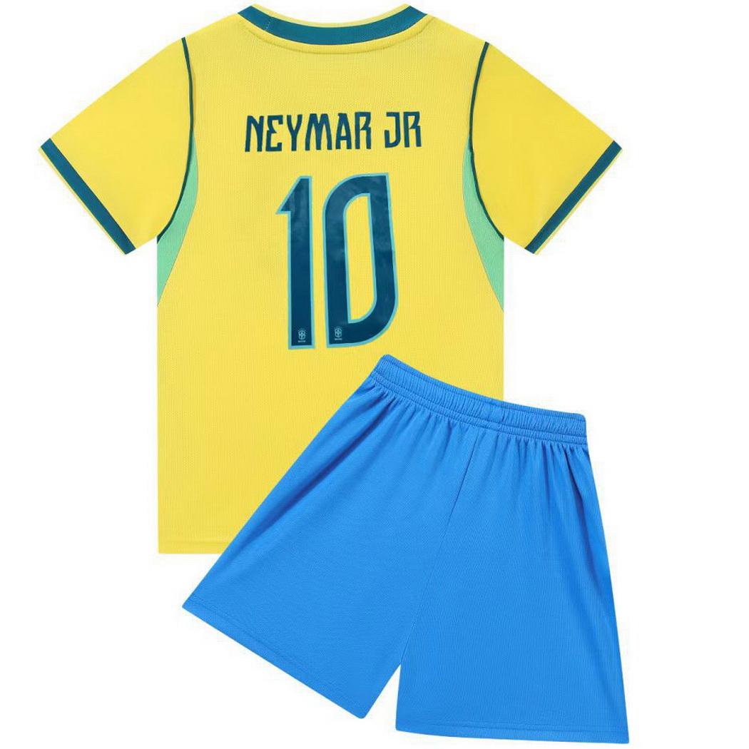 2026 Neymar Jr. Brazil #10 Home Youth Soccer Jersey