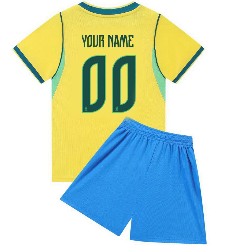 2026 Customized Brazil #00 Home Youth Soccer Jersey