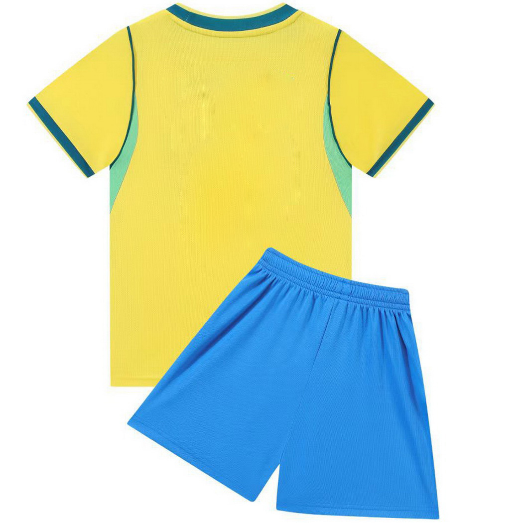 2026 Blank Brazil Home Youth Soccer Jersey