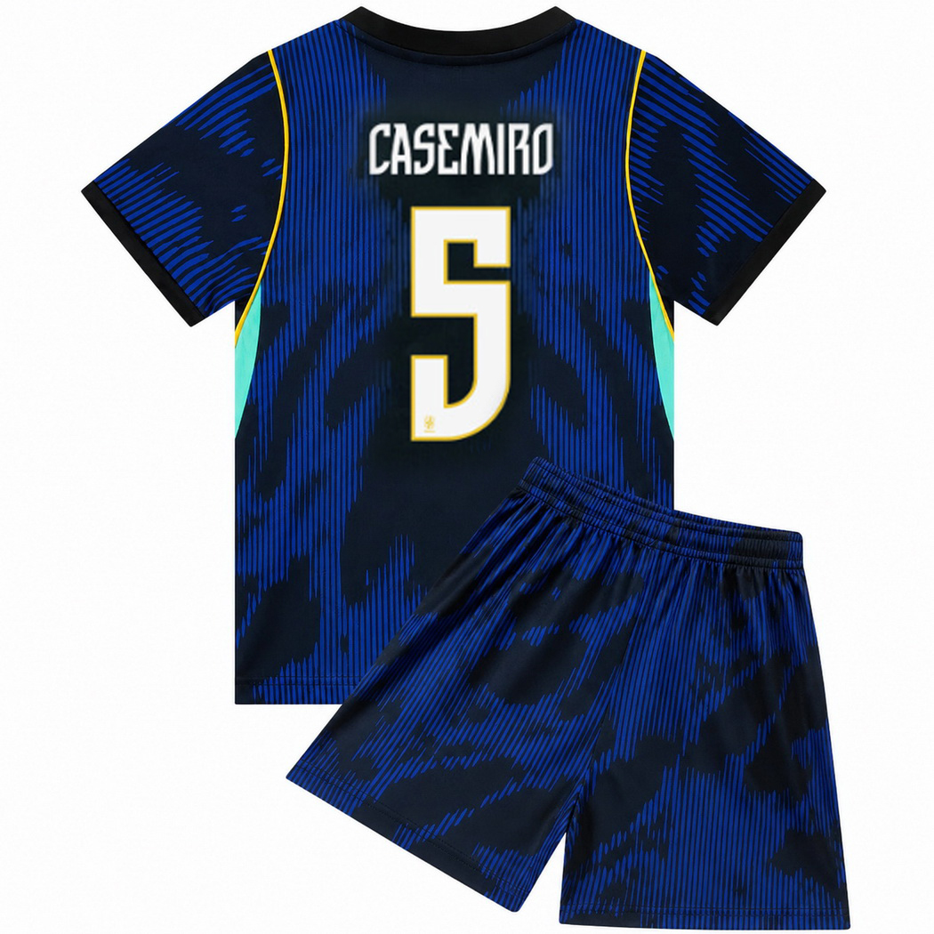 26/27 Casemiro Brazil #5 Away Youth Soccer Jersey