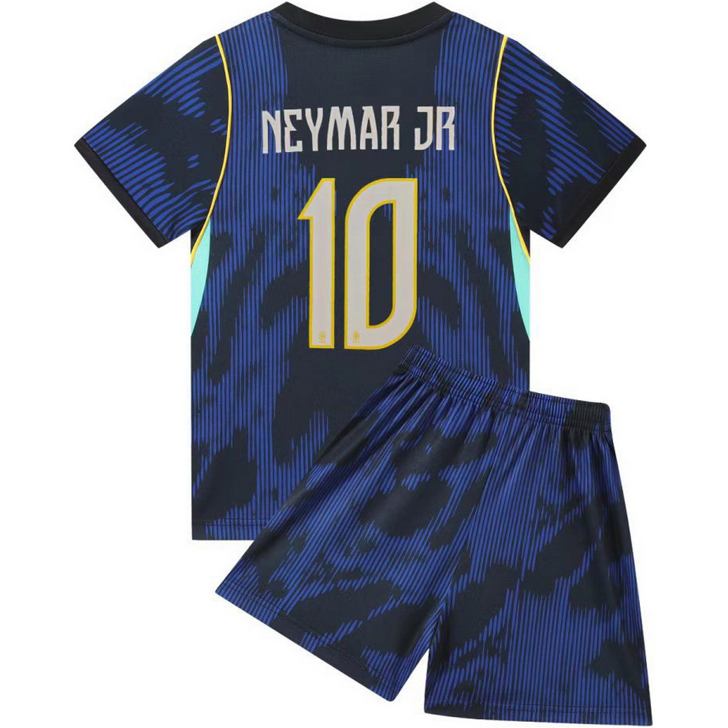 26/27 Neymar Jr. Brazil #10 Away Youth Soccer Jersey
