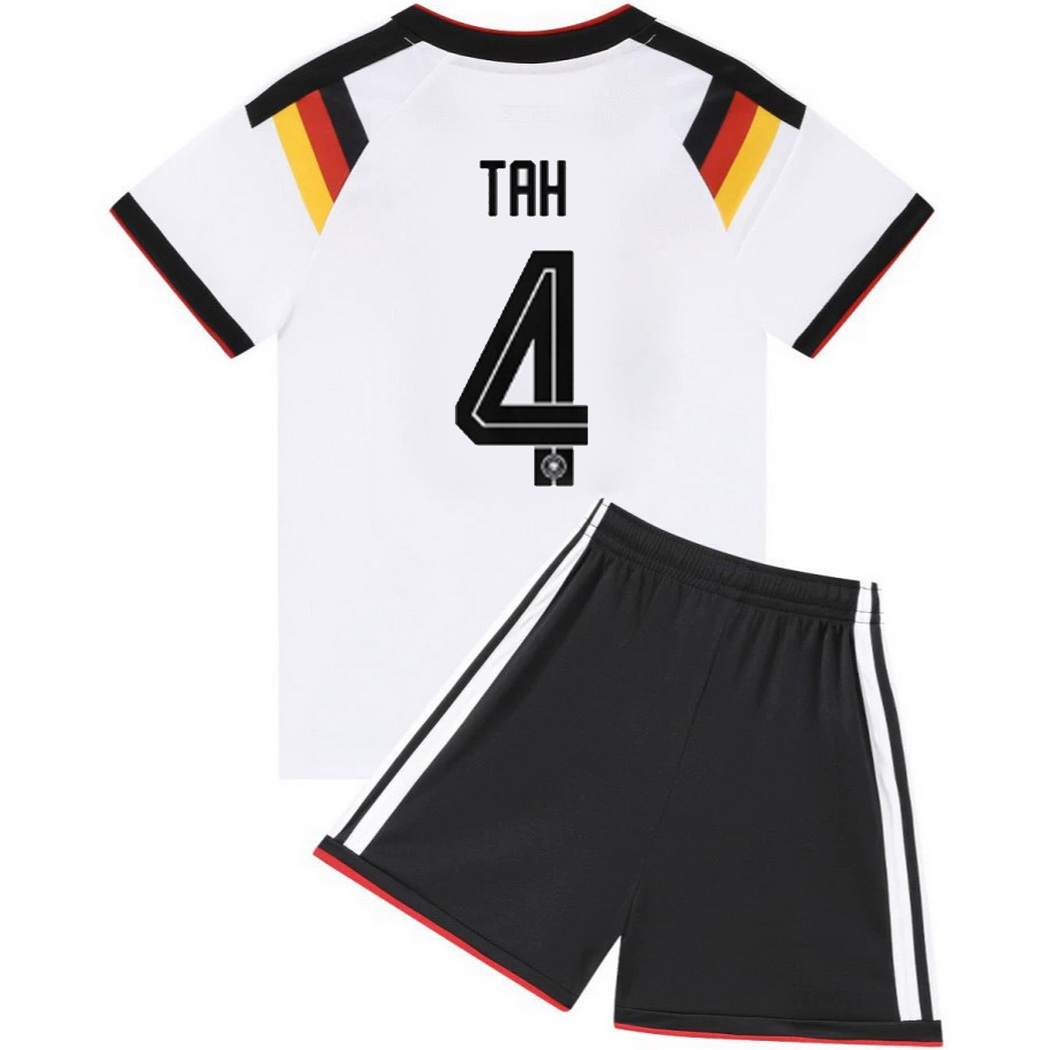 2026 Jonathan Tah Germany #4 Home Youth Soccer Jersey