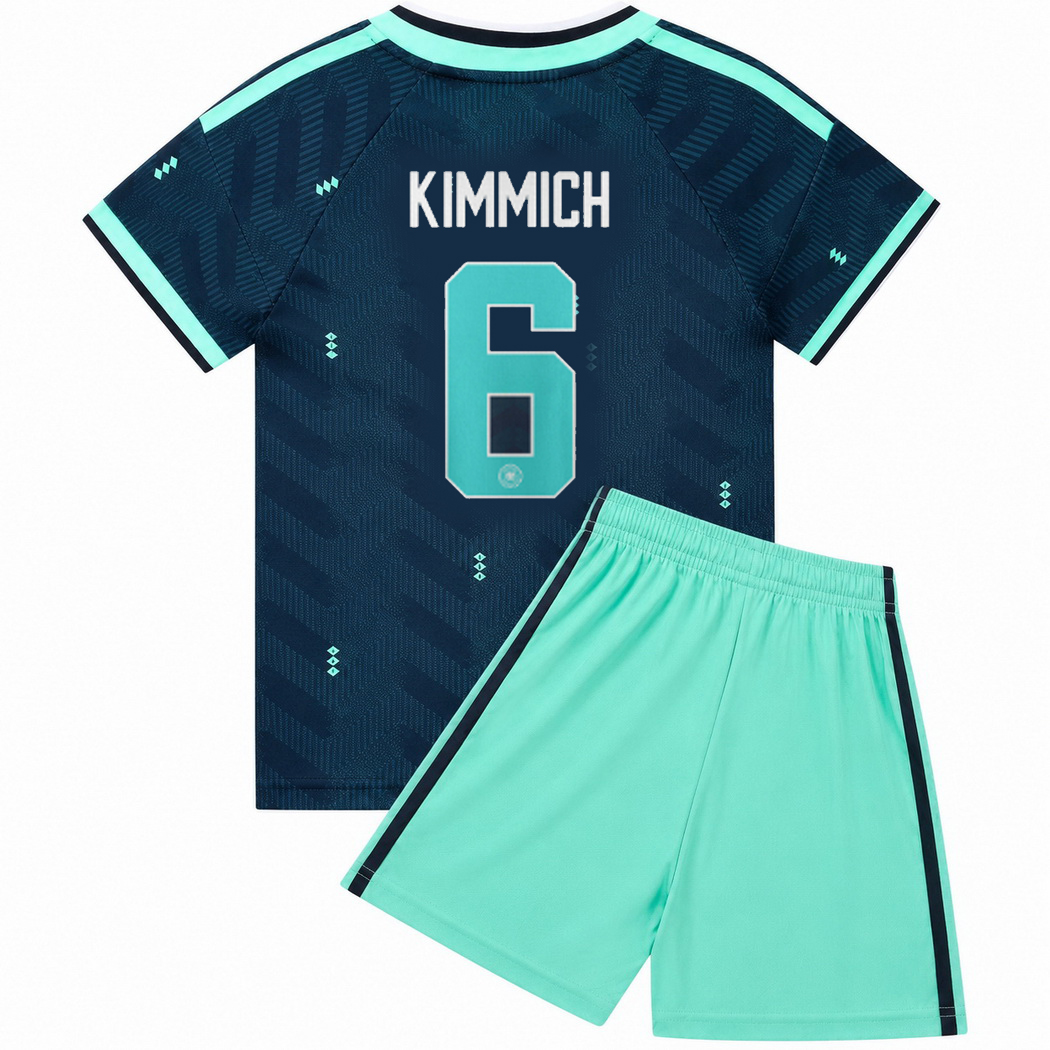 26/27 Joshua Kimmich Germany #6 Away Youth Soccer Jersey