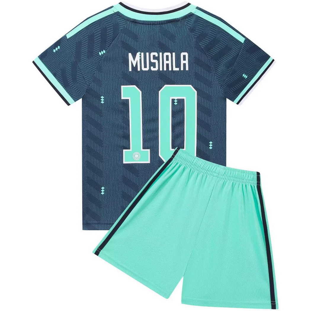 26/27 Jamal Musiala Germany #10 Away Youth Soccer Jersey