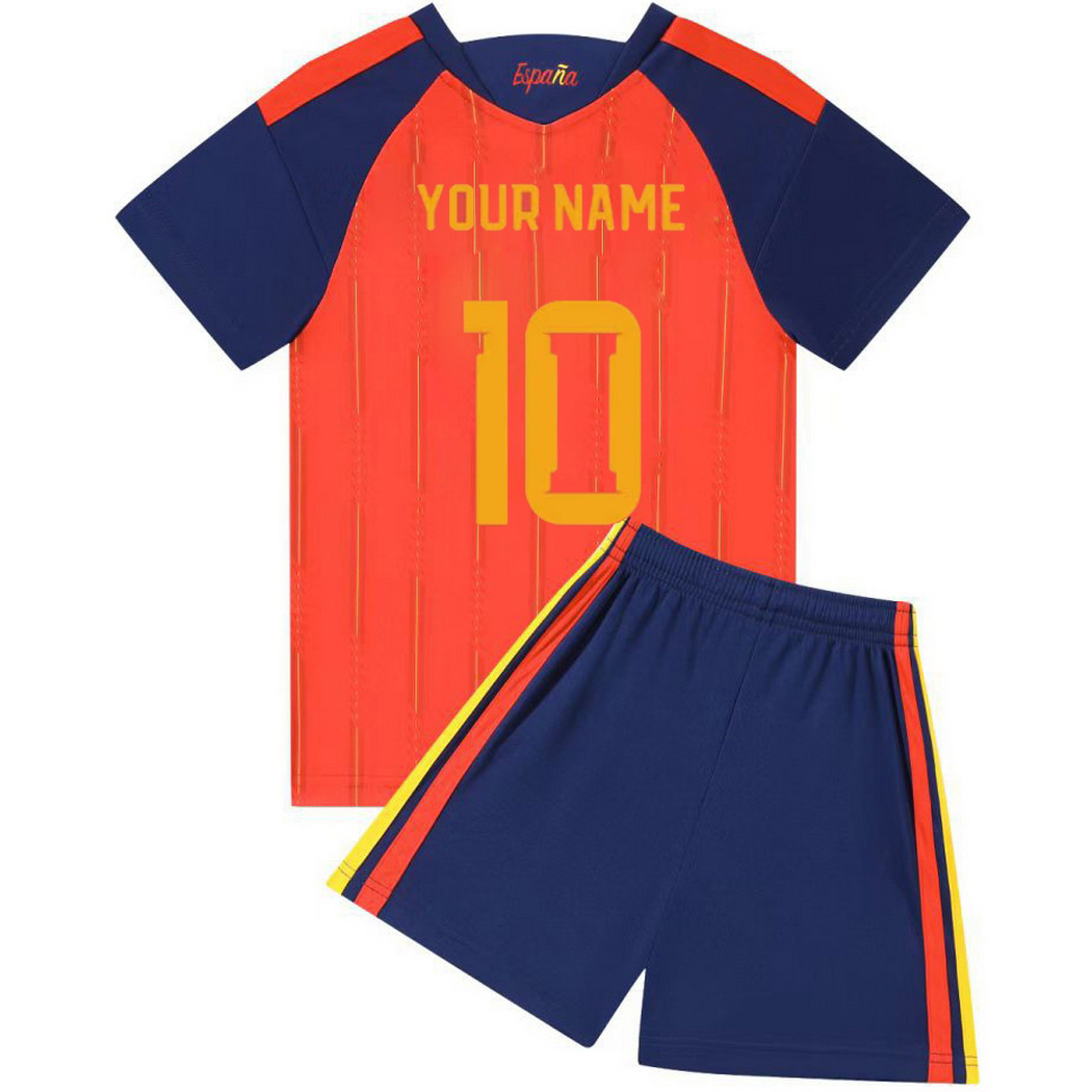 2026 Customized Spain #00 Home Youth Soccer Jersey