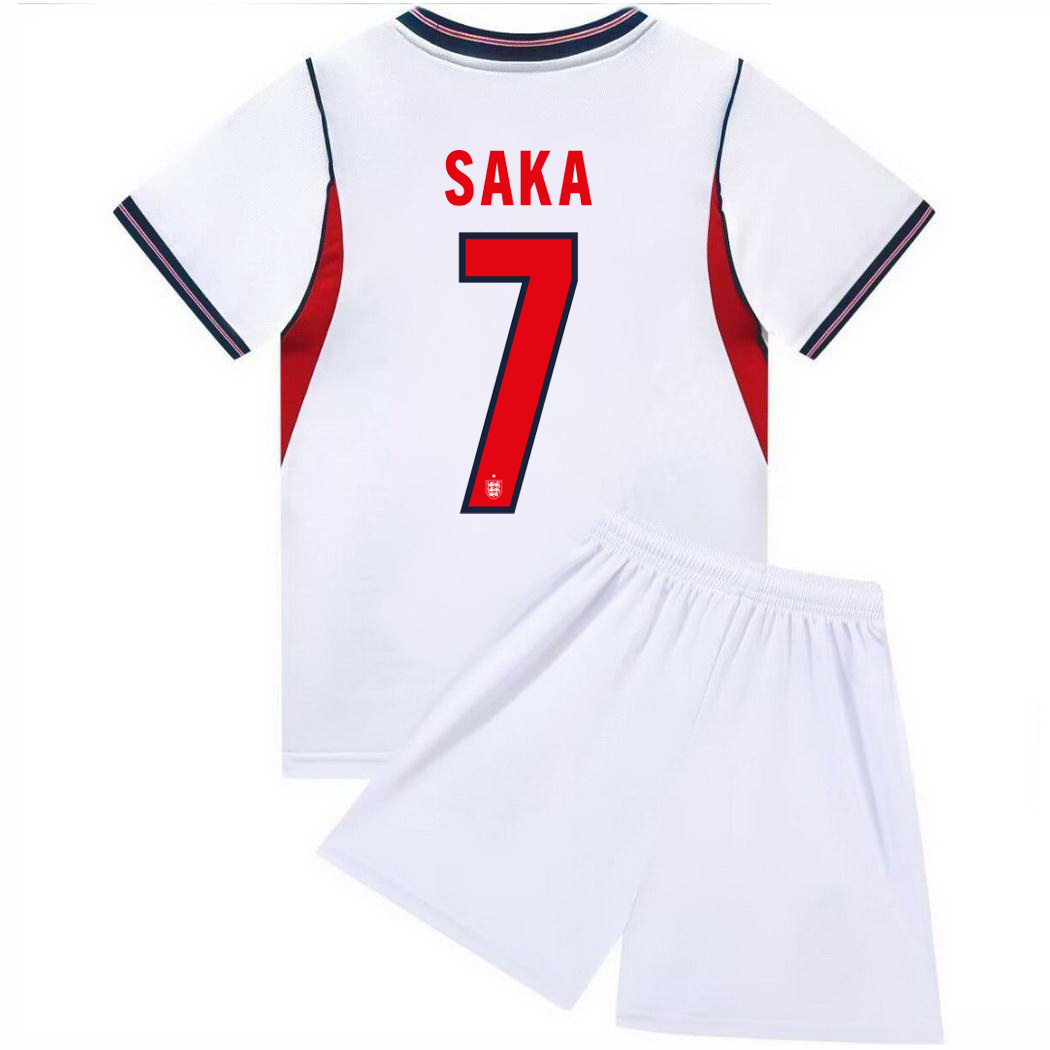 2026 Bukayo Saka England #7 Home Youth Soccer Jersey