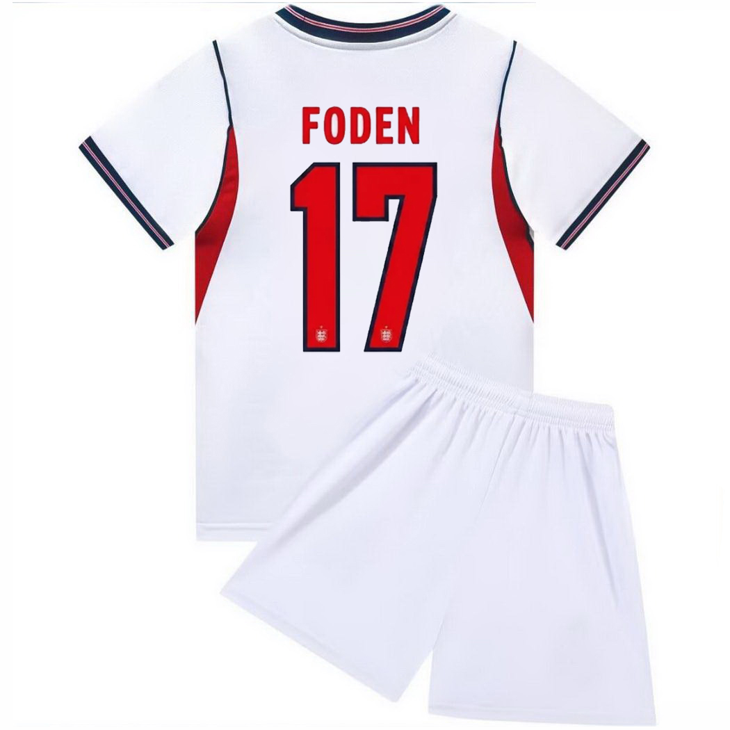 2026 Phil Foden England #17 Home Youth Soccer Jersey