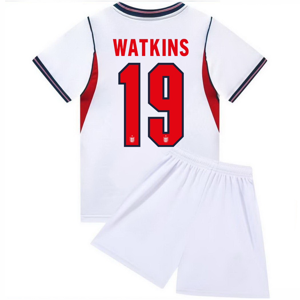 2026 Ollie Watkins England #19 Home Youth Soccer Jersey