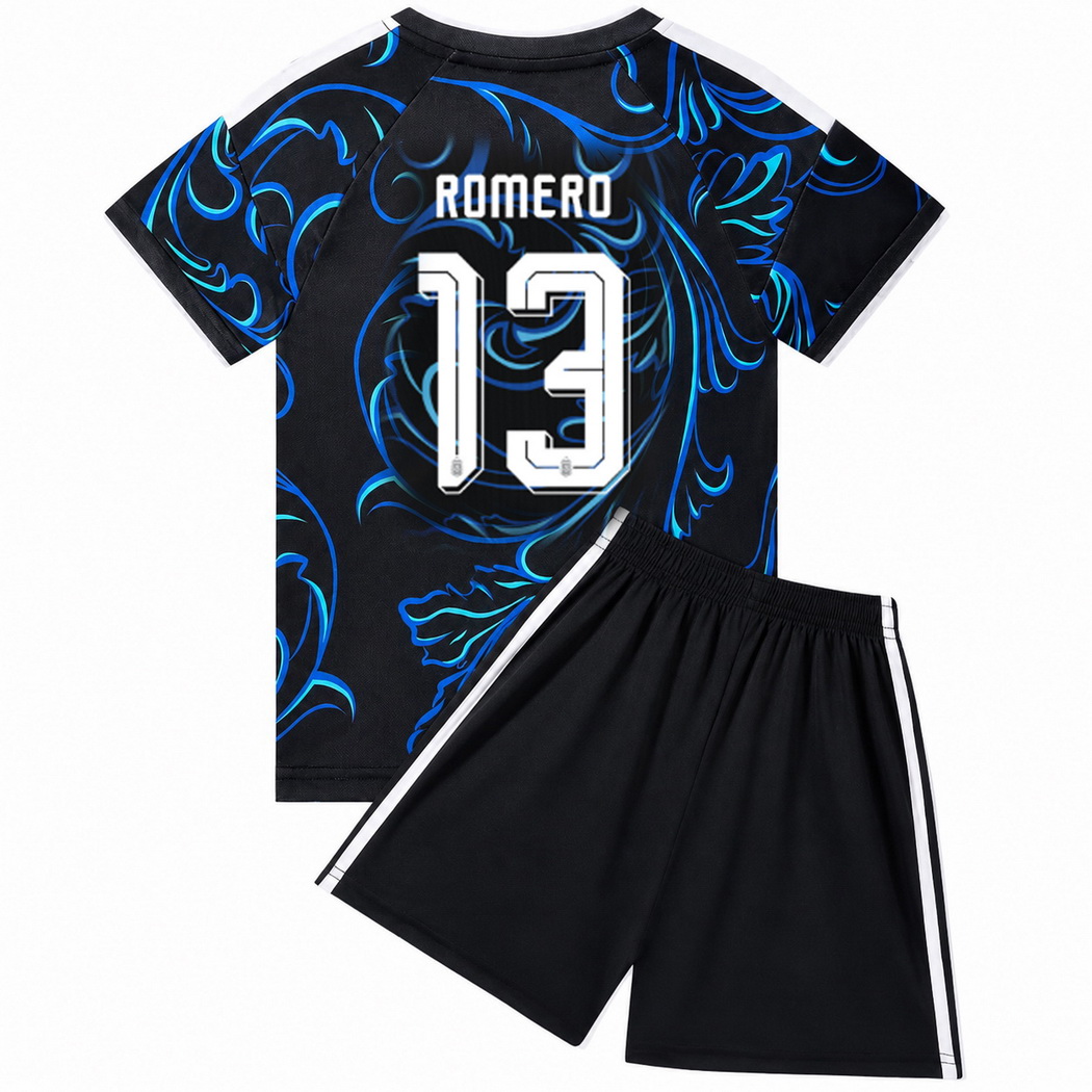 2026 Cristian Romero Argentina #13 Away Youth Soccer Jersey