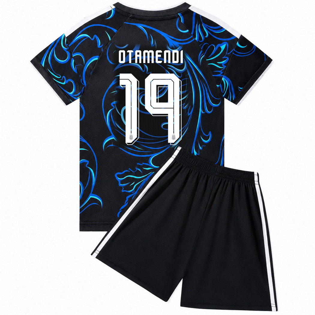 2026 Nicolas Otamendi Argentina #19 Away Youth Soccer Jersey
