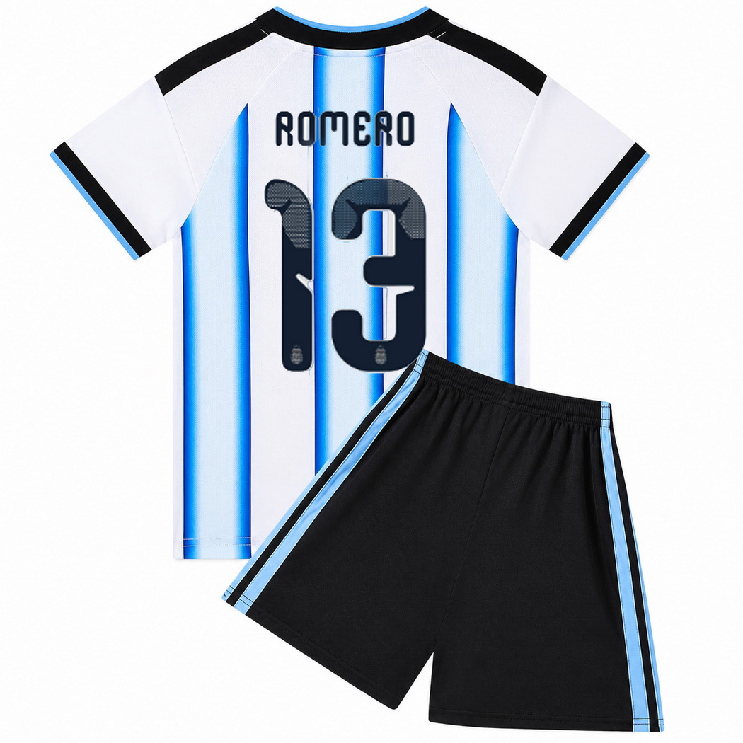 26/27 Cristian Romero Argentina #13 Home Youth Soccer Jersey