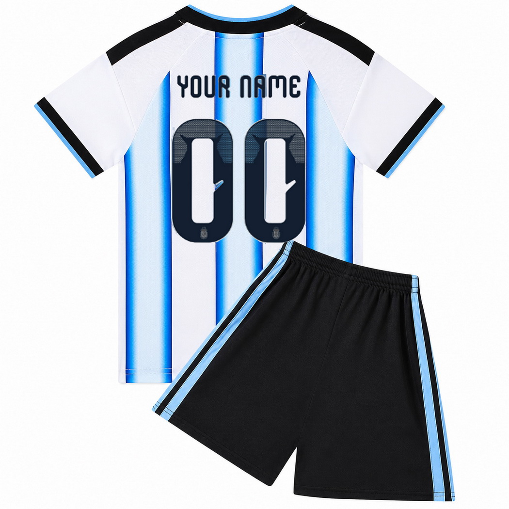 26/27 Customized Argentina #00 Home Youth Soccer Jersey
