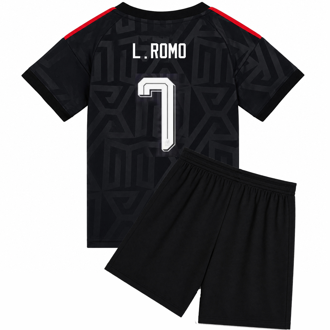 2026 Luis Romo Mexico #7 Third Youth Soccer Jersey