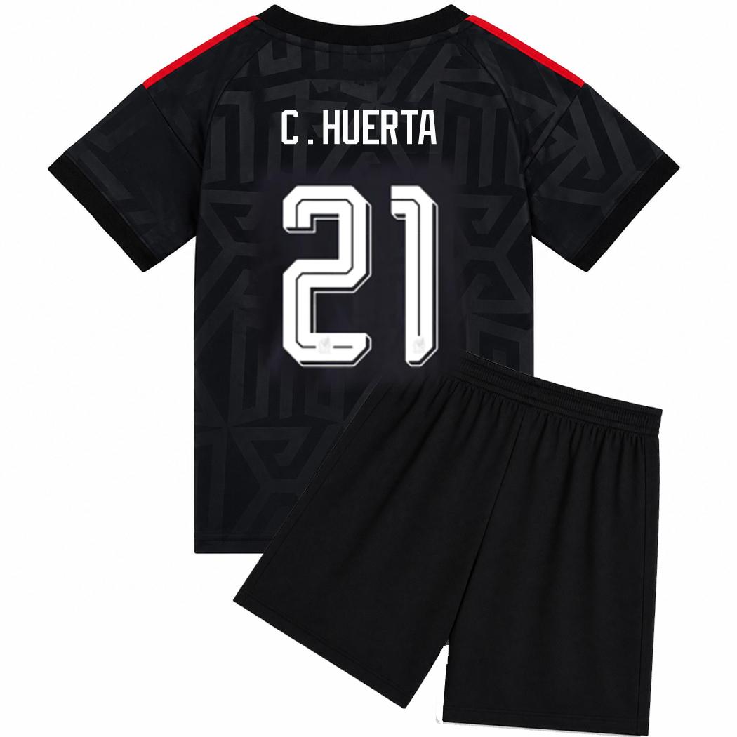 2026 Cesar Huerta Mexico #21 Third Youth Soccer Jersey