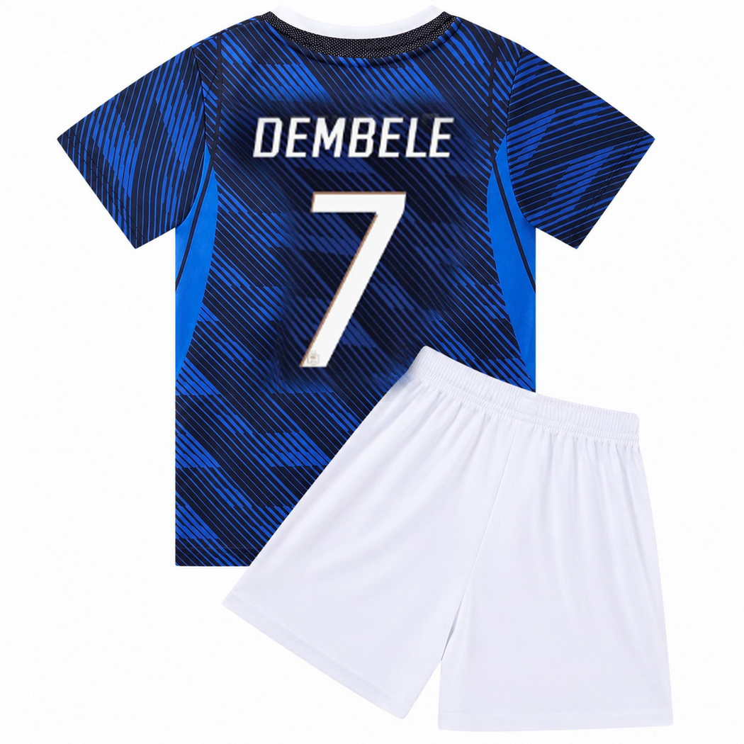 2026 Ousmane Dembele France #7 Home Youth Soccer Jersey